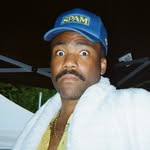 A photo of Donald Glover, a Actor, who has a Bright Winter color profile.