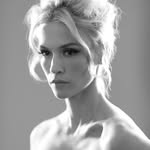 A photo of January Jones, a Actress, who has a Light Summer color profile.