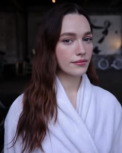 A photo of Victoria Pedretti, a Actress, who has a Soft Autumn color profile.