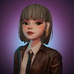A photo of Yumi Lambert, a Model, who has a Soft Autumn color profile.