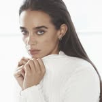 A photo of Hannah John-Kamen, a Actress, who has a Soft Summer color profile.
