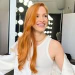 A photo of Jessica Chastain, a Actress, Producer, who has a Light Spring color profile.
