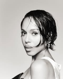 A photo of Kerry Washington, a Actress, Producer, who has a Bright Spring color profile.