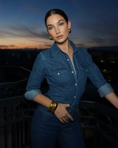 A photo of Lily Aldridge, a Model, who has a Dark Winter color profile.