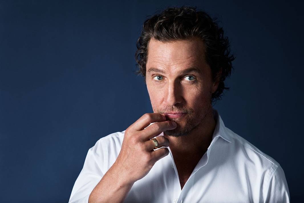 A photo of Matthew McConaughey, a Actor, who has a Light Spring color profile.