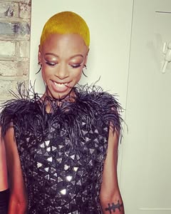 A photo of Samira Wiley, a Actress, who has a Bright Spring color profile.